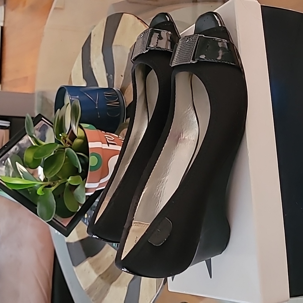 Black Anne Klein Wedges
